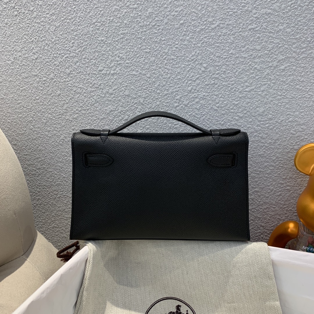 에르메스 미니 켈리백22 블랙 은장 앱송